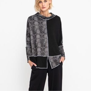 Square Cutting Jersey Long Sleeve Top